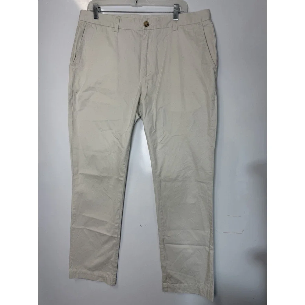 Men's Vineyard Vines by Shep & Lan - Cream Club Pants Size 36 32L